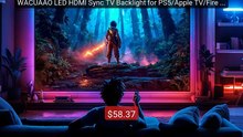 WACUAAO LED HDMI Sync TV Backlight for PS5/Apple TV/Fire St... -- Top Pick 2026 | Unbeatable Price!