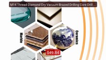 M14 Thread Diamond Dry Vacuum Brazed Drilling Core Drill Bits ... -- Hot Deal 2026 | Limited Offer!