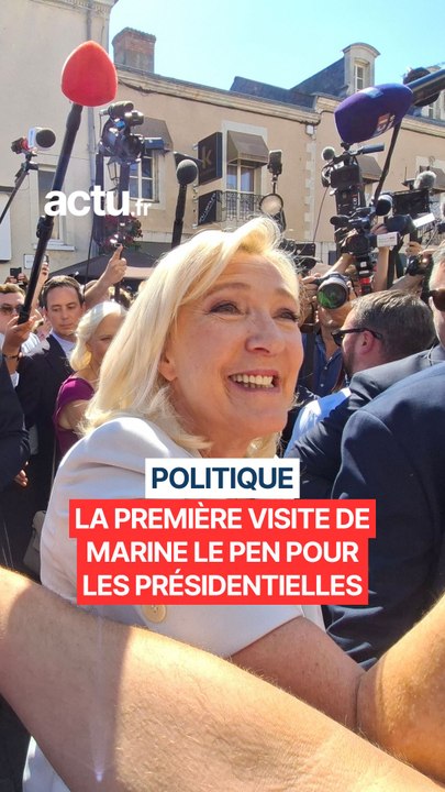 Présidentielle 2027. Marine Le Pen, candidate du RN, débute sa campagne par la Sarthe : un déplacement mouvementé