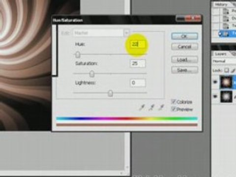 Photoshopta Dönen Işık Efekti