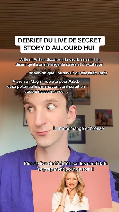 DEBRIEF DU LIVE DE SECRET STORY 👁️