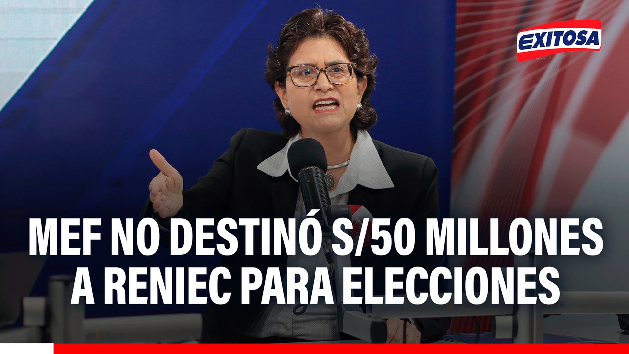 Reniec acusa al MEF de no destinarle S/ 50 millones para las elecciones
