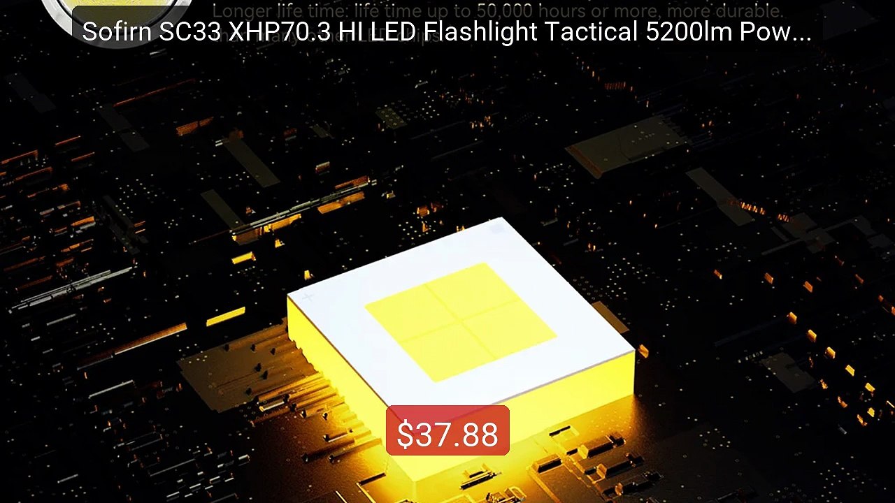 Sofirn SC33 XHP70.3 HI LED Flashlight Tactical 5200lm Power... -- Top Pick 2026 | Unbeatable Price!