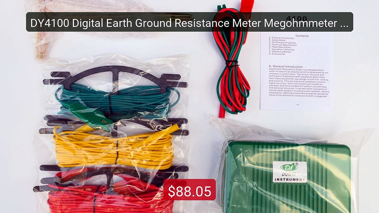DY4100 Digital Earth Ground Resistance Meter Megohmmeter 0-2000 Oh... -- Best Deal 2026 | Shop Now!