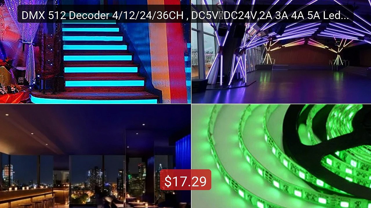DMX 512 Decoder 4/12/24/36CH , DC5V～DC24V,2A 3A 4A 5A Led Controll... -- Best Deal 2026 | Shop Now!