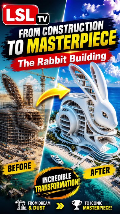 Title: The Rabbit Building Transformation | From Construction to Futuristic Masterpiece