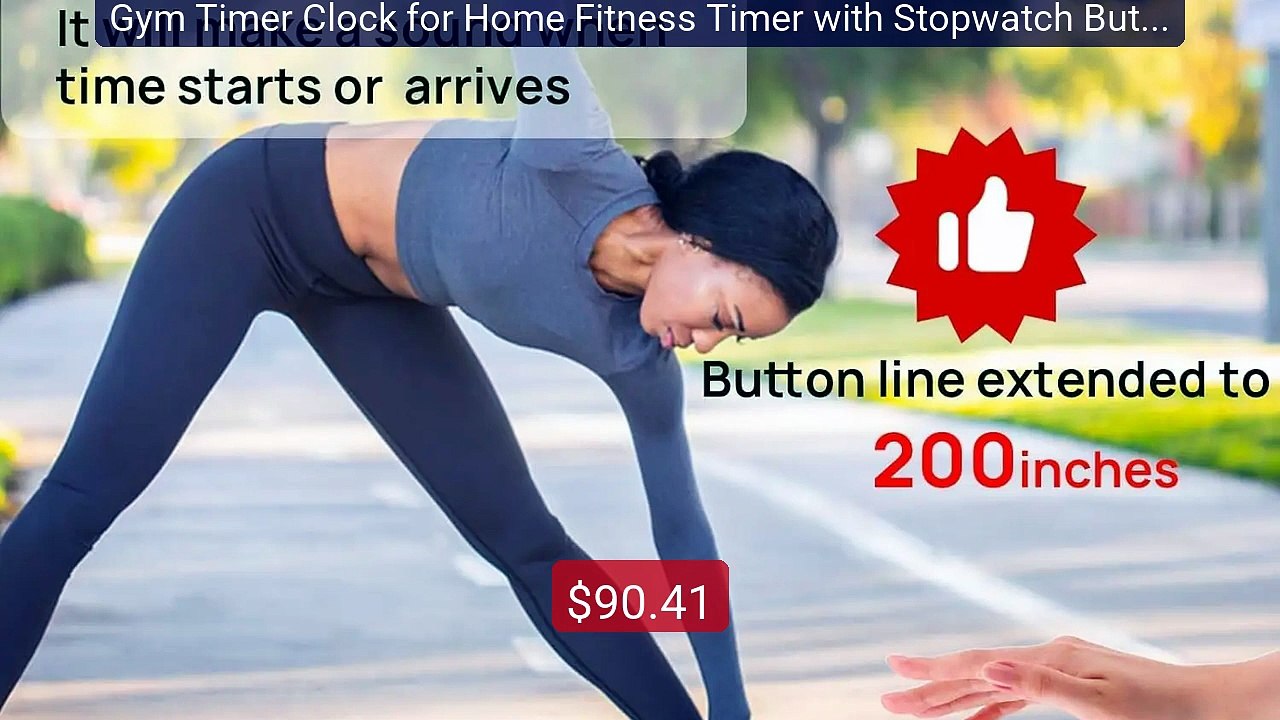 Gym Timer Clock for Home Fitness Timer with Stopwatch Button, Large... -- Top Rated 2026 | Buy Now!