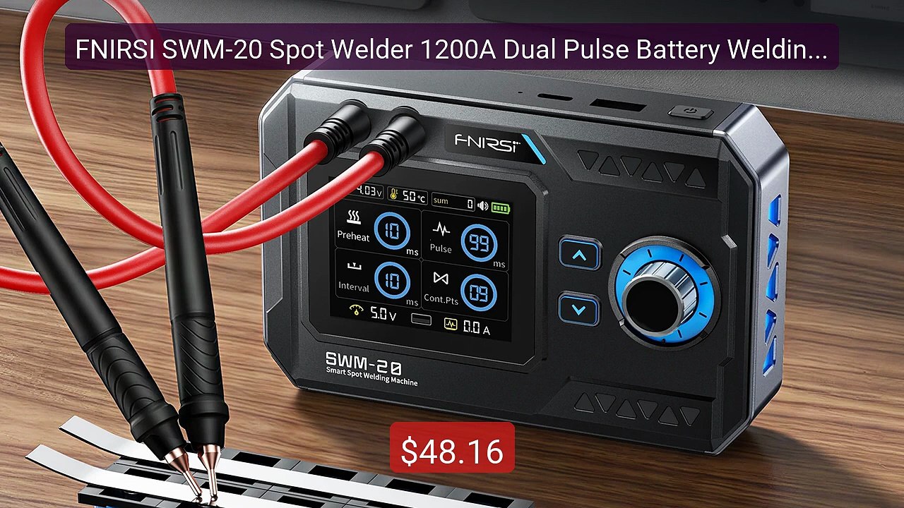 FNIRSI SWM-20 Spot Welder 1200A Dual Pulse Battery Welding Mac... -- Best Buy 2026 | Great Quality!