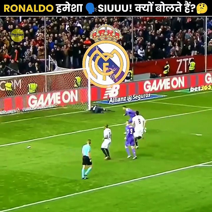 Ronaldo हमेशा Siuuu क्यों बोलते हैं_ 🤔 _ Why Does Ronaldo Always Say SIUUU! _ The Fact _ #shorts