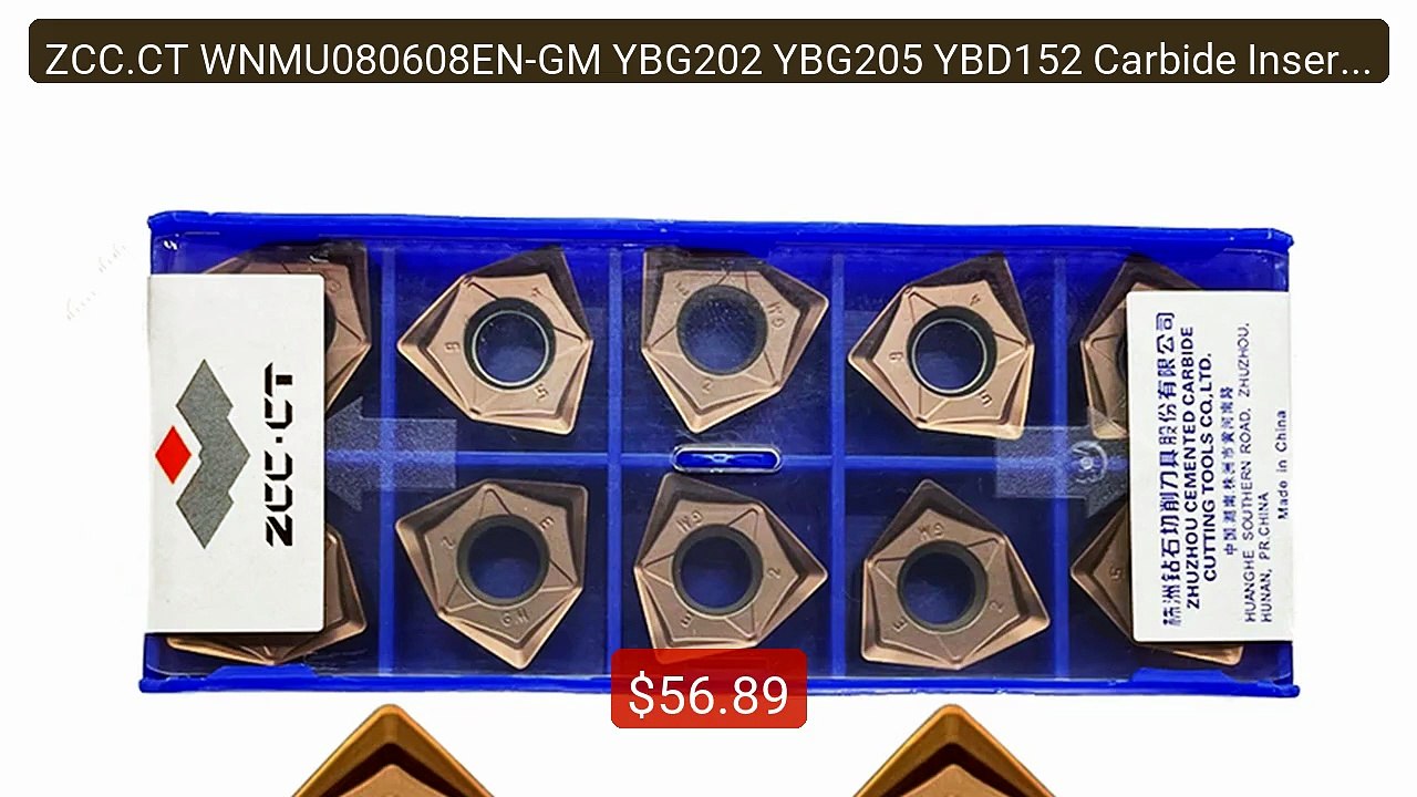 ZCC.CT WNMU080608EN-GM YBG202 YBG205 YBD152 Carbide Insert WNMU Ins... -- Top Rated 2026 | Buy Now!