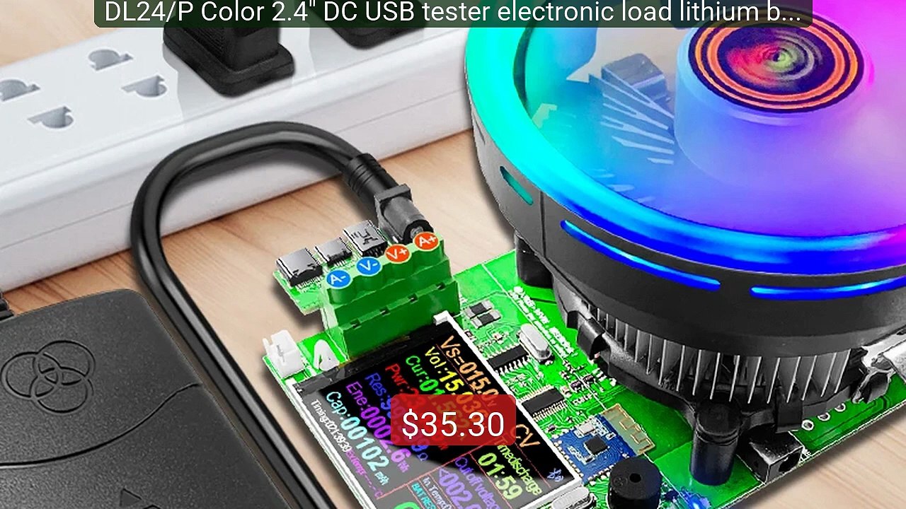 DL24/P Color 2.4" DC USB tester electronic load lithium battery cap... -- Top Rated 2026 | Buy Now!
