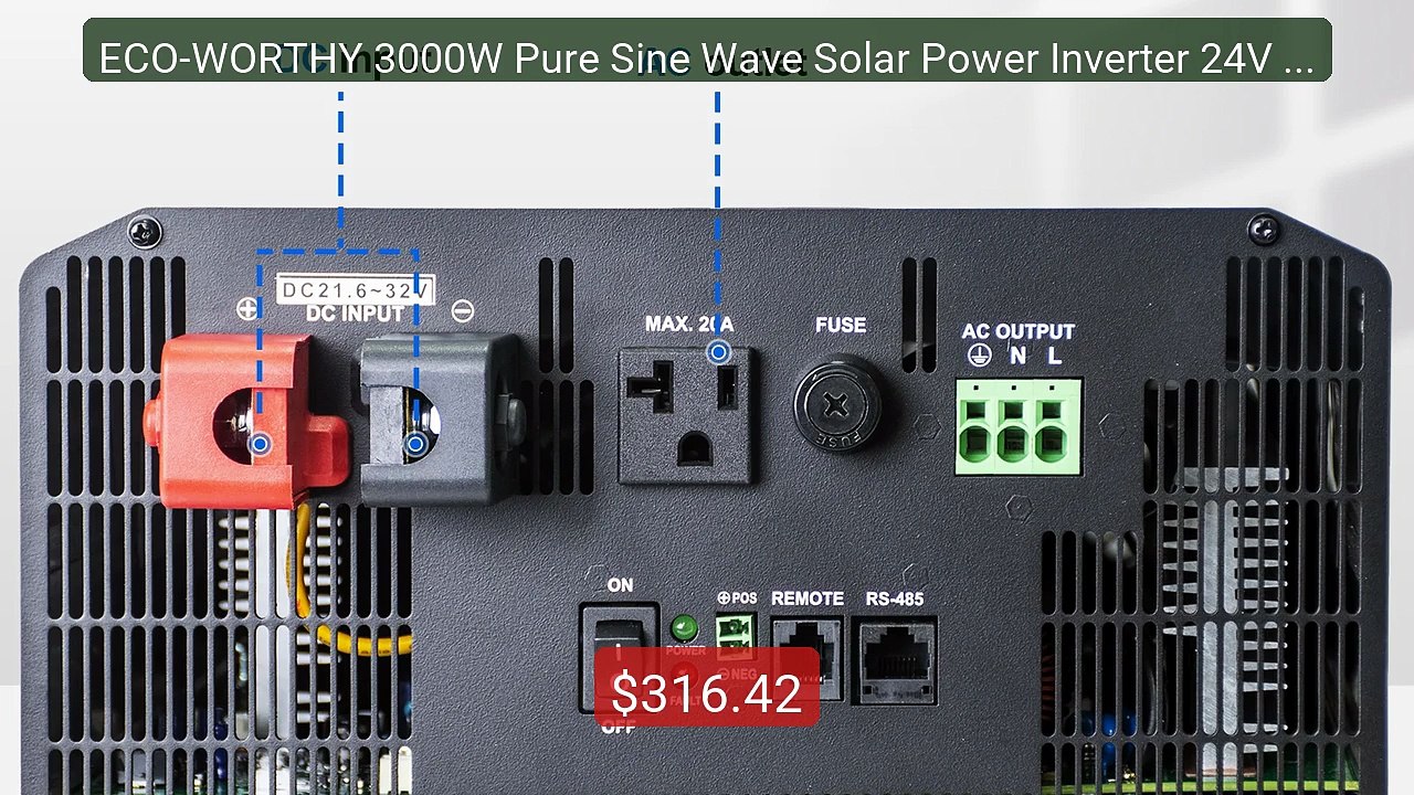 ECO-WORTHY 3000W Pure Sine Wave Solar Power Inverter 24V DC to... -- Hot Deal 2026 | Limited Offer!