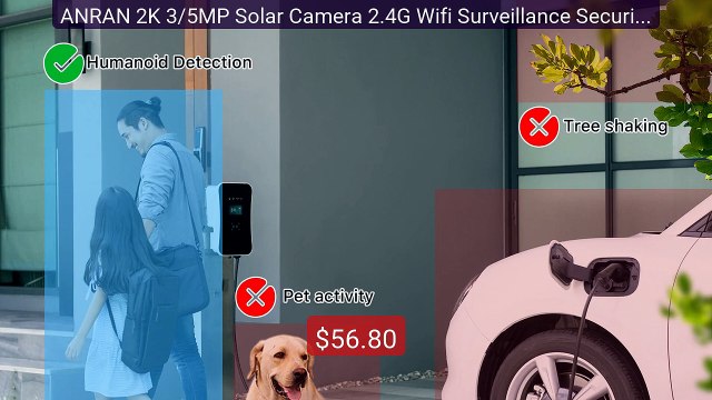 ANRAN 2K 3/5MP Solar Camera 2.4G Wifi Surveillance Security Ca... Hot Deal 2026 | Limited Offer!