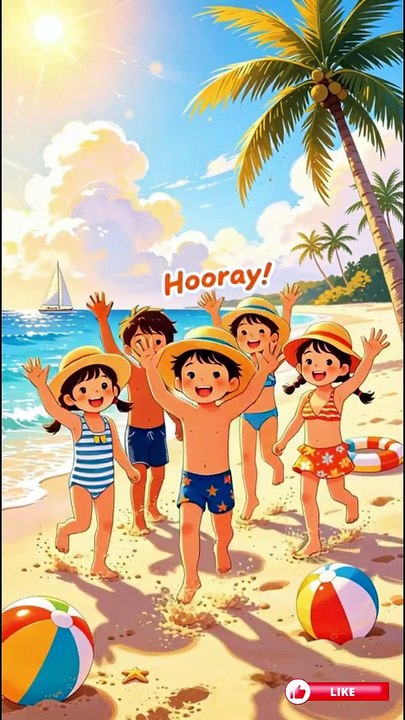 Summer Beach Song for Kids ☀️🏖️ | Fun Summer Dance & Sing Along | Tiny Treasures Adventures