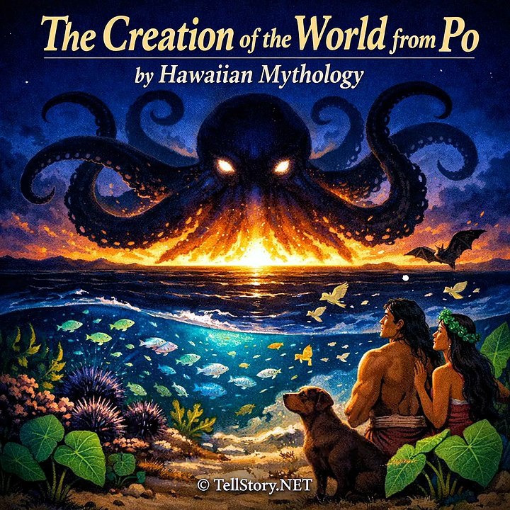 The Creation of the World from Po by Polynesia Stories