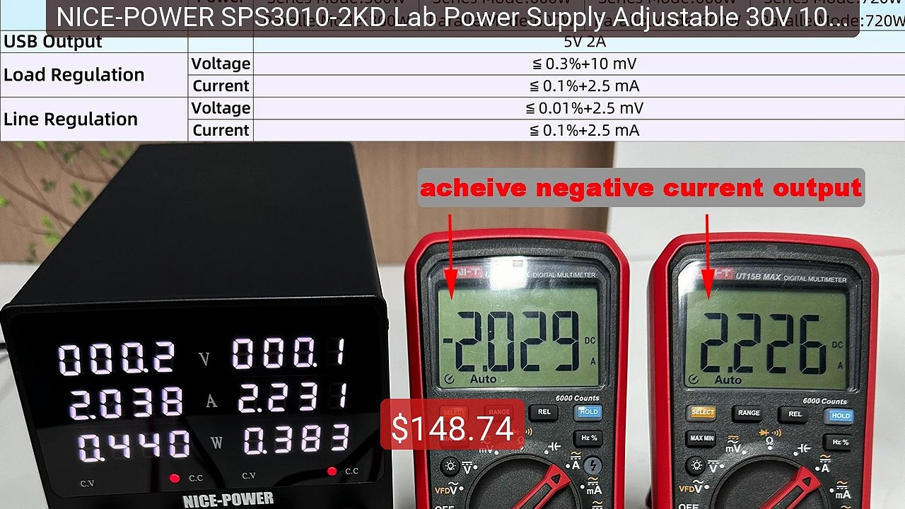 NICE-POWER SPS3010-2KD Lab Power Supply Adjustable 30V 10A  Du... -- Best Buy 2026 | Great Quality!