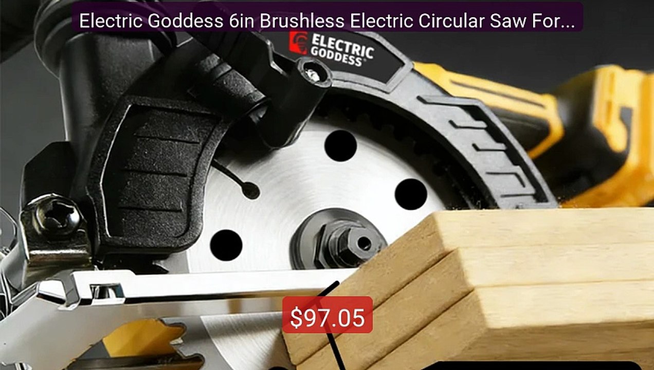 Electric Goddess 6in Brushless Electric Circular Saw ﻿For D... -- Top Pick 2026 | Unbeatable Price!