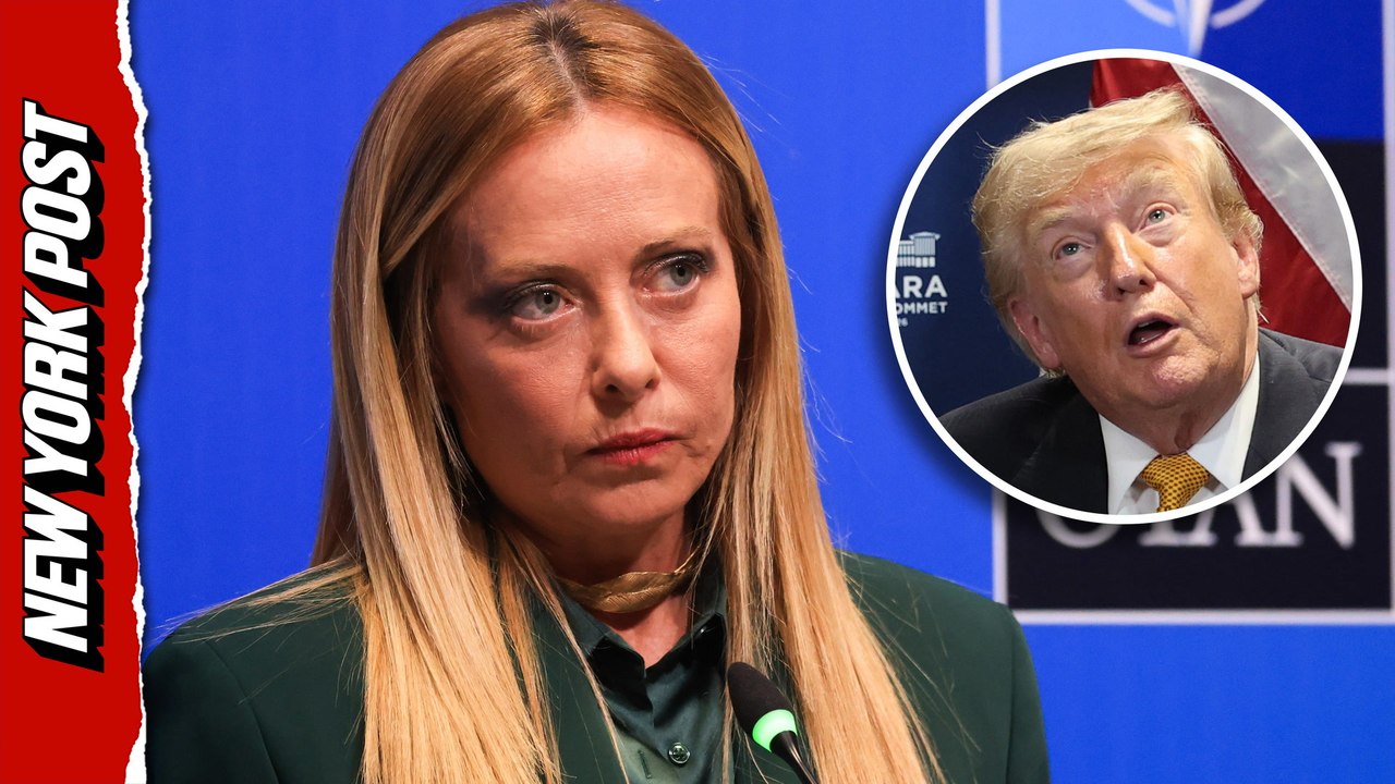 Italian PM Giorgia Meloni reveals where she currently stands with Trump at NATO summit
