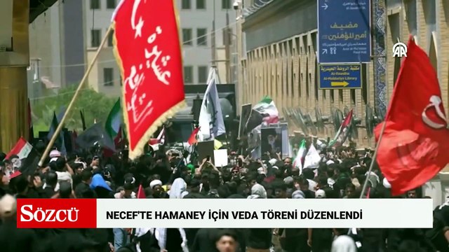 İran'ın eski lideri Hamaney için Irak'ın Necef kentinde veda töreni düzenlendi