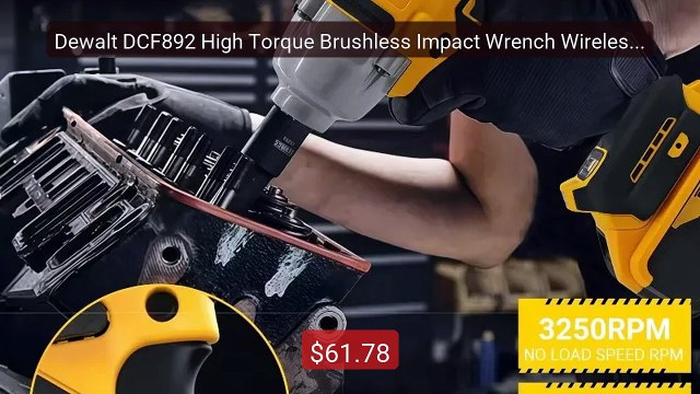 Dewalt DCF892 High Torque Brushless Impact Wrench Wireless Electric... Top Rated 2026 | Buy Now!