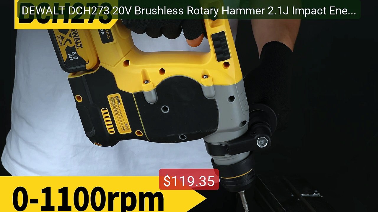 DEWALT DCH273 20V Brushless Rotary Hammer 2.1J Impact Energy 3... -- Best Buy 2026 | Great Quality!