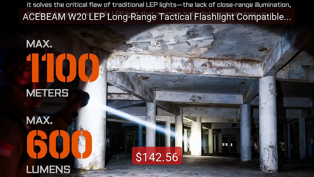 ACEBEAM W20 LEP Long-Range Tactical Flashlight Compatible W... -- Top Pick 2026 | Unbeatable Price!