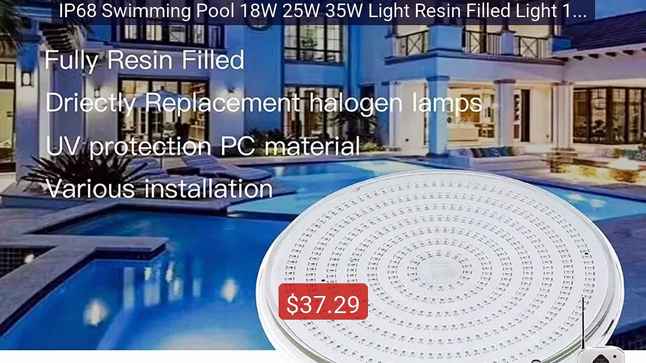 IP68 Swimming Pool 18W 25W 35W Light Resin Filled Light 12V Sp... -- Hot Deal 2026 | Limited Offer!
