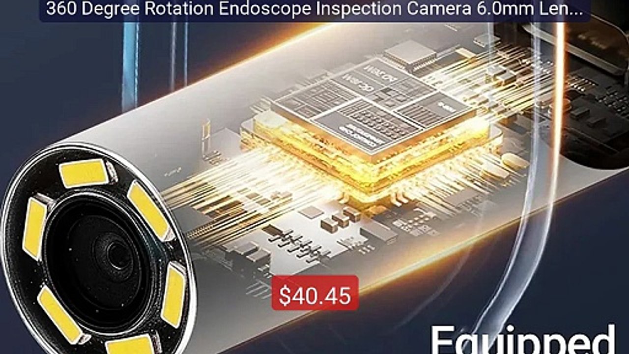 360 Degree Rotation Endoscope Inspection Camera 6.0mm Lens HD Artic... -- Top Rated 2026 | Buy Now!