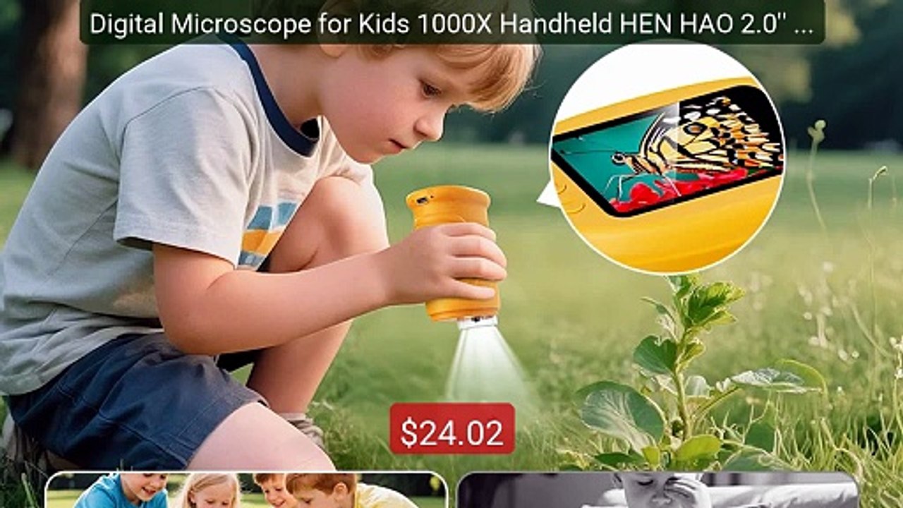 Digital Microscope for Kids 1000X Handheld HEN HAO 2.0'' Scree... -- Best Buy 2026 | Great Quality!