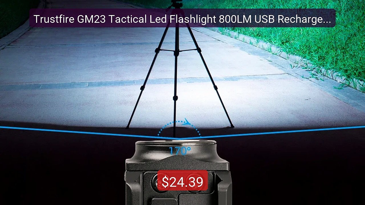 Trustfire GM23 Tactical Led Flashlight 800LM USB Rechargeable Quick... -- Top Rated 2026 | Buy Now!