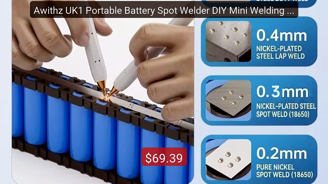 Awithz UK1 Portable Battery Spot Welder DIY Mini Welding Mach... -- Amazing Value 2026 | Must Have!