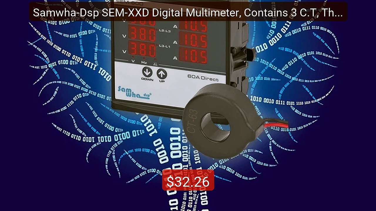 Samwha-Dsp SEM-XXD Digital Multimeter, Contains 3 C.T, Three P... -- Hot Deal 2026 | Limited Offer!