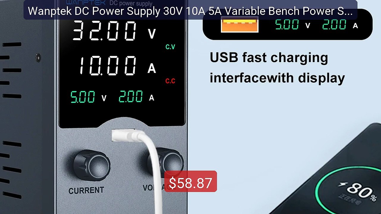 Wanptek DC Power Supply 30V 10A 5A Variable Bench Power Supply... -- Best Buy 2026 | Great Quality!