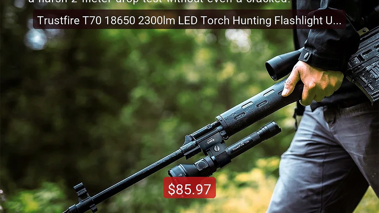 Trustfire T70 18650 2300lm LED Torch Hunting Fl...