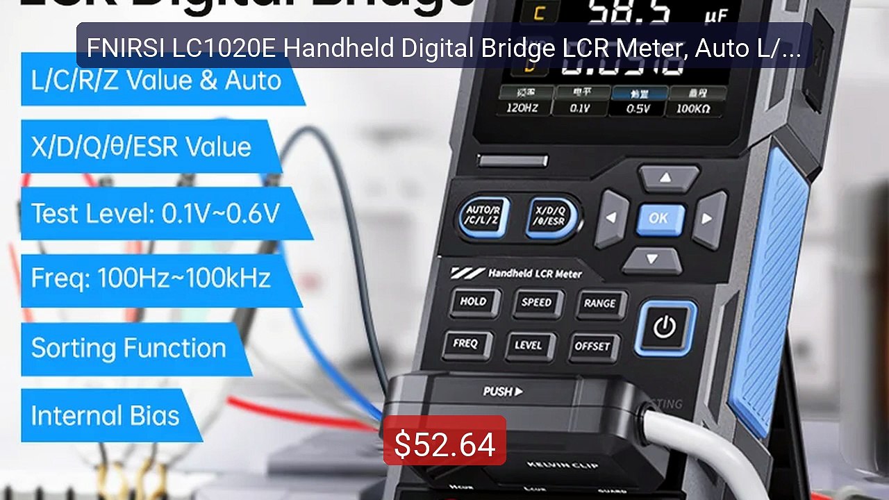 FNIRSI LC1020E Handheld Digital Bridge LCR Meter, Auto L/C/R Measur... -- Top Rated 2026 | Buy Now!