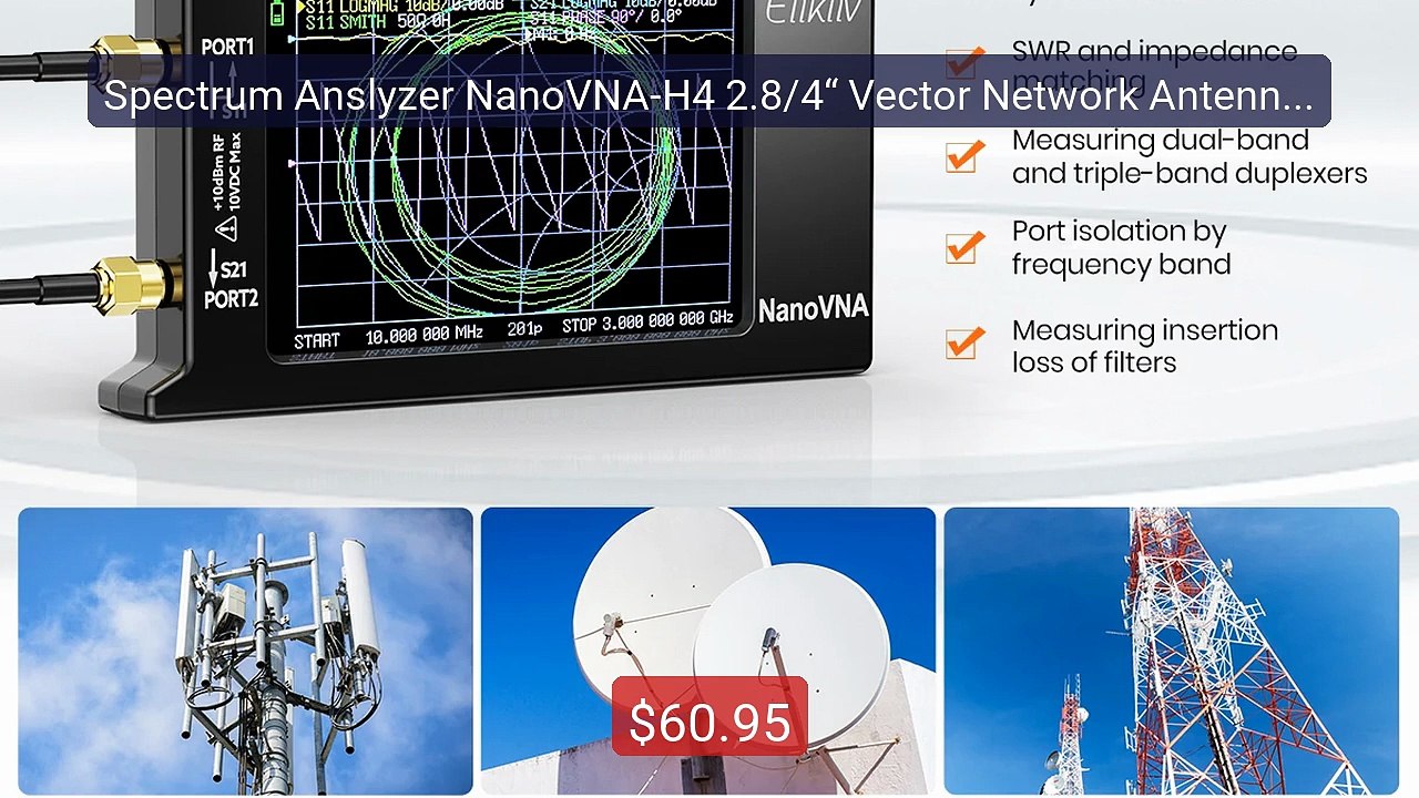 Spectrum Anslyzer NanoVNA-H4 2.8/4“ Vector Network Antenna ... -- Top Pick 2026 | Unbeatable Price!