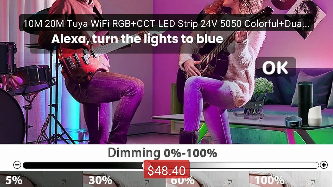 10M 20M Tuya WiFi RGB+CCT LED Strip 24V 5050 Colorful+Dual ... -- Top Pick 2026 | Unbeatable Price!