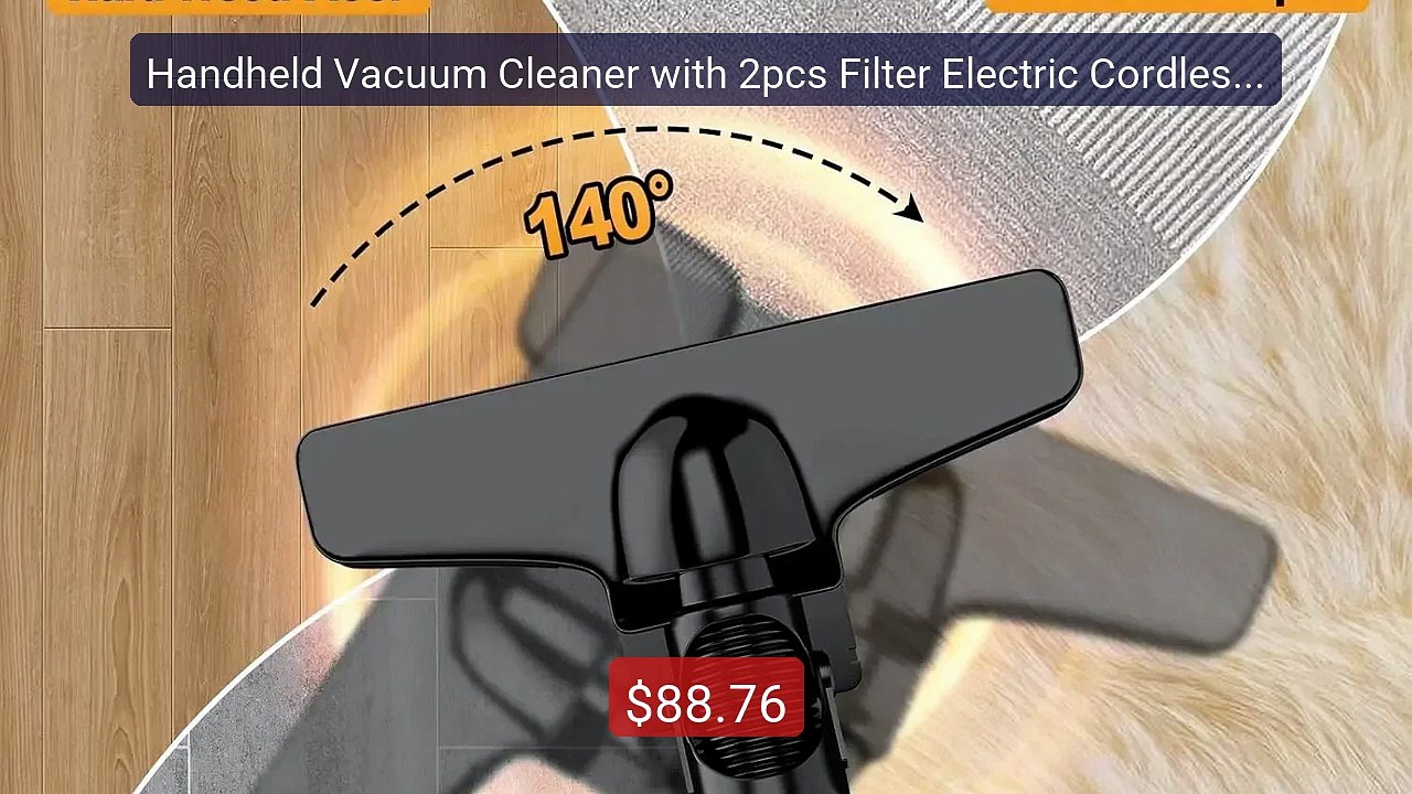 Handheld Vacuum Cleaner with 2pcs Filter Electric Cordless ... -- Top Pick 2026 | Unbeatable Price!