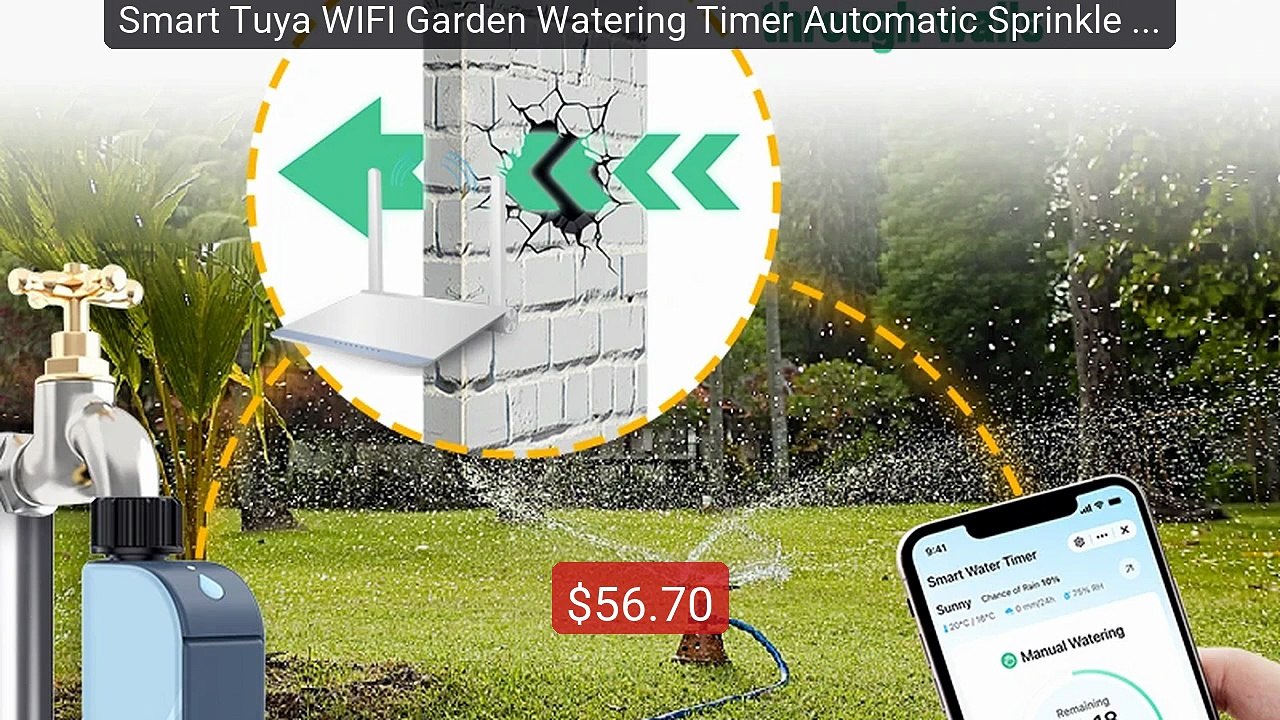 Smart Tuya WIFI Garden Watering Timer Automatic Sprinkle Water... -- Best Buy 2026 | Great Quality!