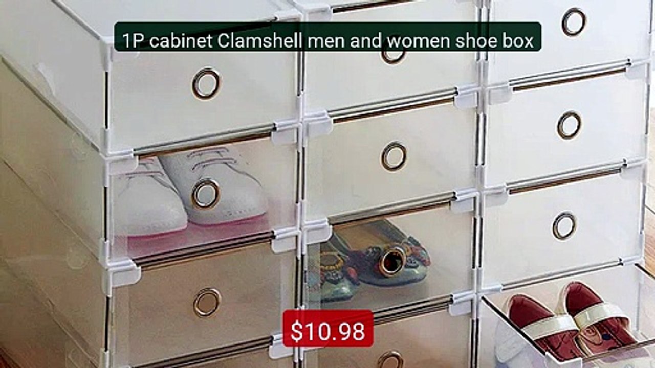 1P cabinet Clamshell men and women shoe box -- Amazing Value 2026 | Must Have!