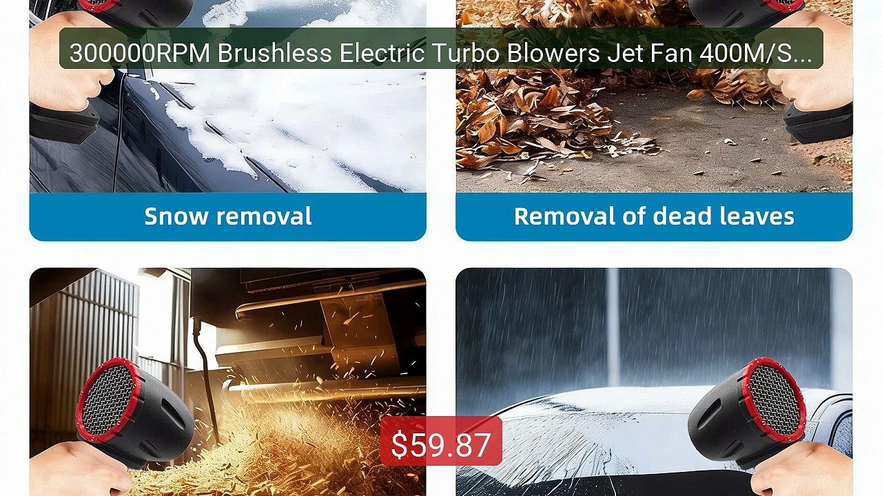 300000RPM Brushless Electric Turbo Blowers Jet Fan 400M/S Handheld... -- Best Deal 2026 | Shop Now!