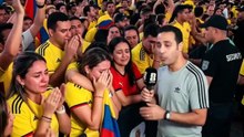 🇨🇴💔 حزن جماهير كولومبيا بعد الخسارة بركلات الترجيح 4-3 أمام سويسرا والخروج من كأس العالم 2026