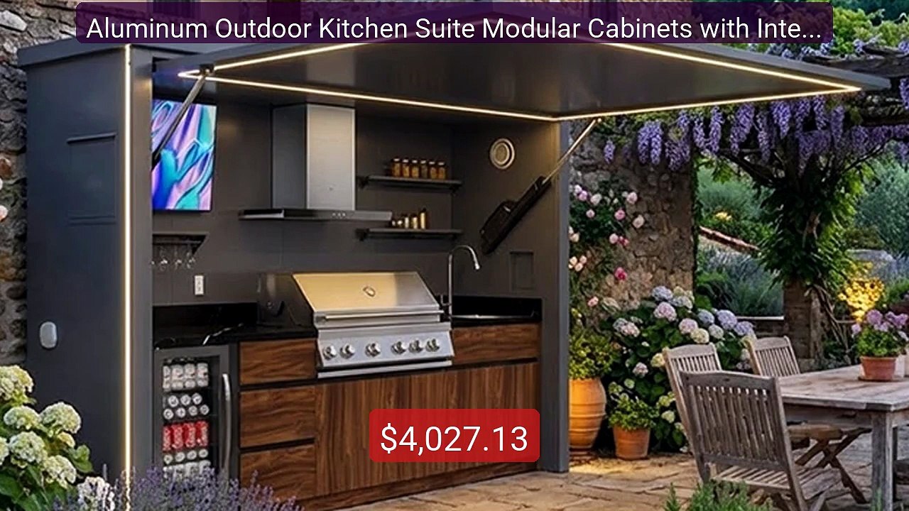 Aluminum Outdoor Kitchen Suite Modular Cabinets with Integrated Gr... -- Best Deal 2026 | Shop Now!