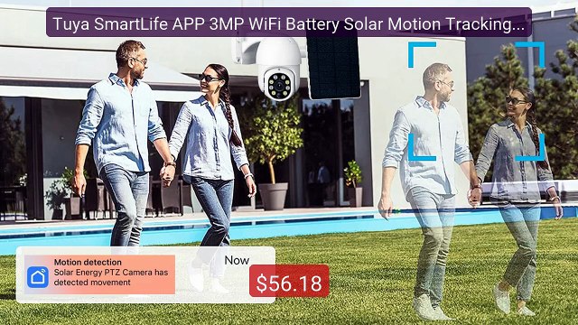 Tuya SmartLife APP 3MP WiFi Battery Solar Motion Tracking PIR ... Hot Deal 2026 | Limited Offer!