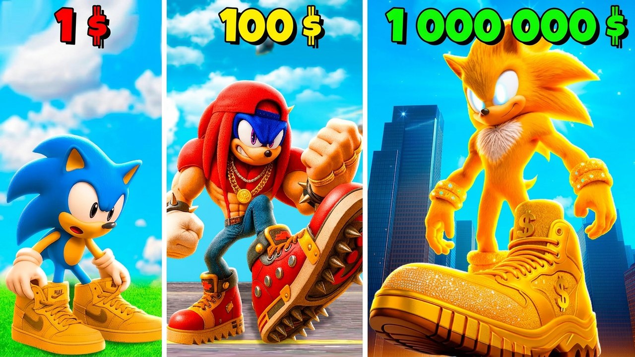 Des baskets de Sonic à 1 $ jusqu’à 1 000 000 $ dans GTA 5 ! (Mod Sonic le Film)