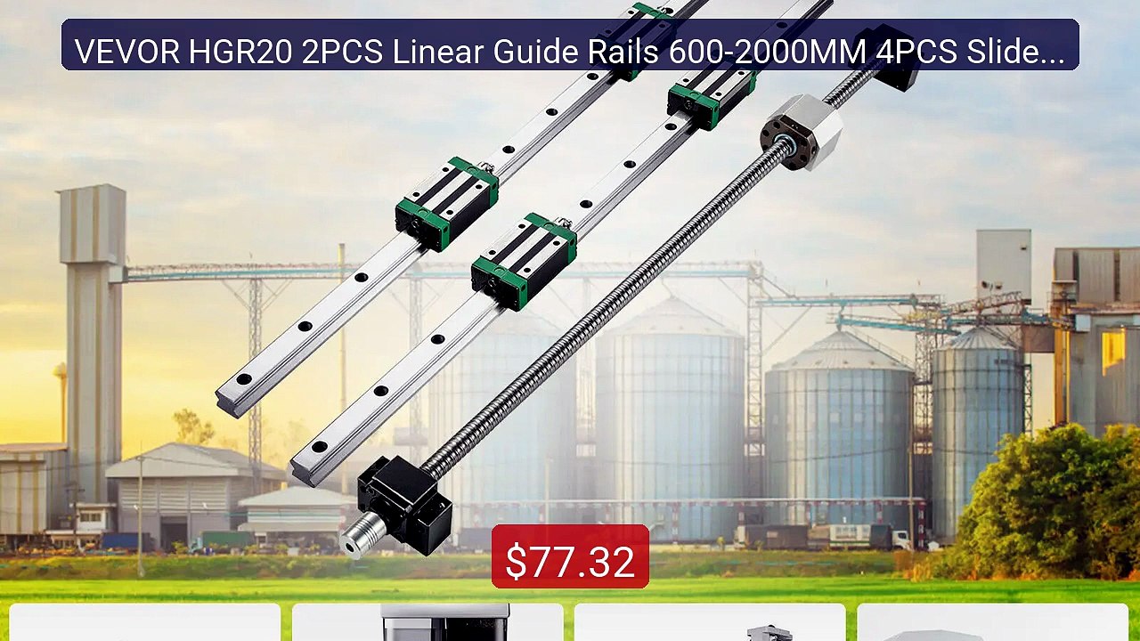 VEVOR HGR20 2PCS Linear Guide Rails 600-2000MM 4PCS Slide Blo... -- Amazing Value 2026 | Must Have!