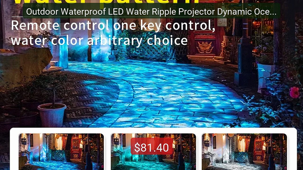 Outdoor Waterproof LED Water Ripple Projector Dynamic Ocean Wa... -- Best Buy 2026 | Great Quality!