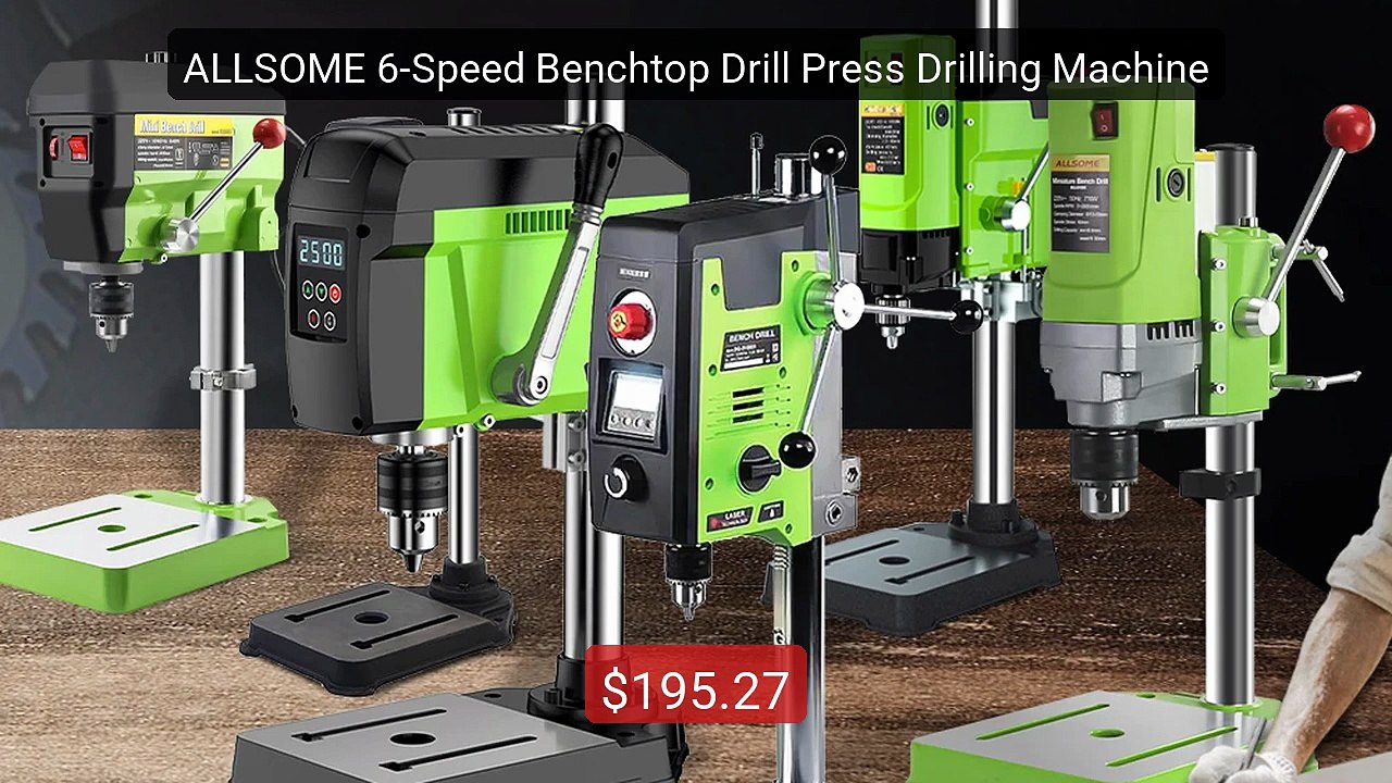 ALLSOME 6-Speed Benchtop Drill Press Drilling Machine -- Best Buy 2026 | Great Quality!