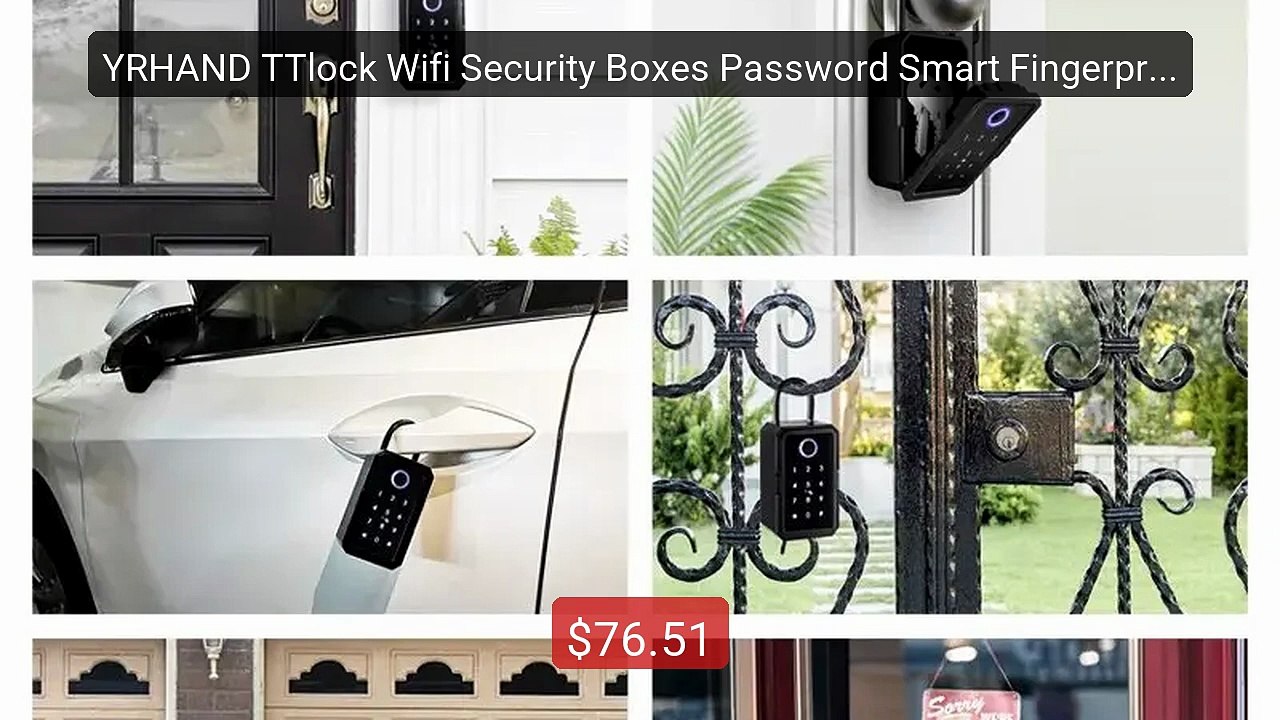 YRHAND TTlock Wifi Security Boxes Password Smart Fingerprint Digit... -- Best Deal 2026 | Shop Now!