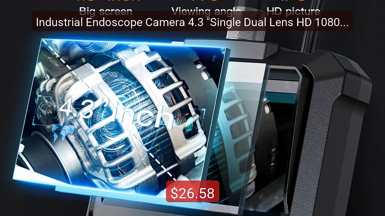Industrial Endoscope Camera 4.3 "Single Dual Lens HD 1080P ... -- Top Pick 2026 | Unbeatable Price!